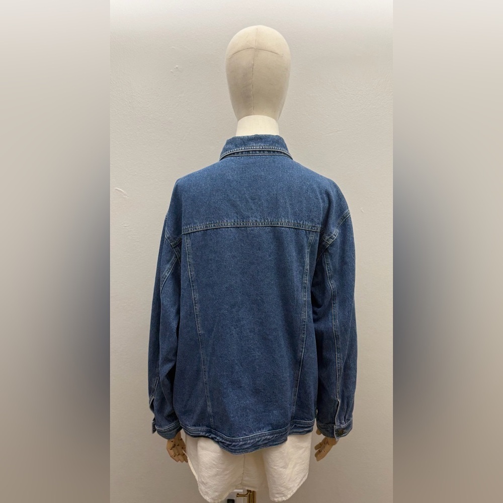 Vintage Carole Little Patchwork Denim Jacket – Size 18W Cotton - Picture 5 of 13